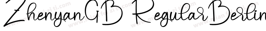 ZhenyanGB RegularBerlinSansFB Reg字体转换